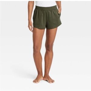 All in motion Mid-Rise Knit Shorts 3.5" Olive Green